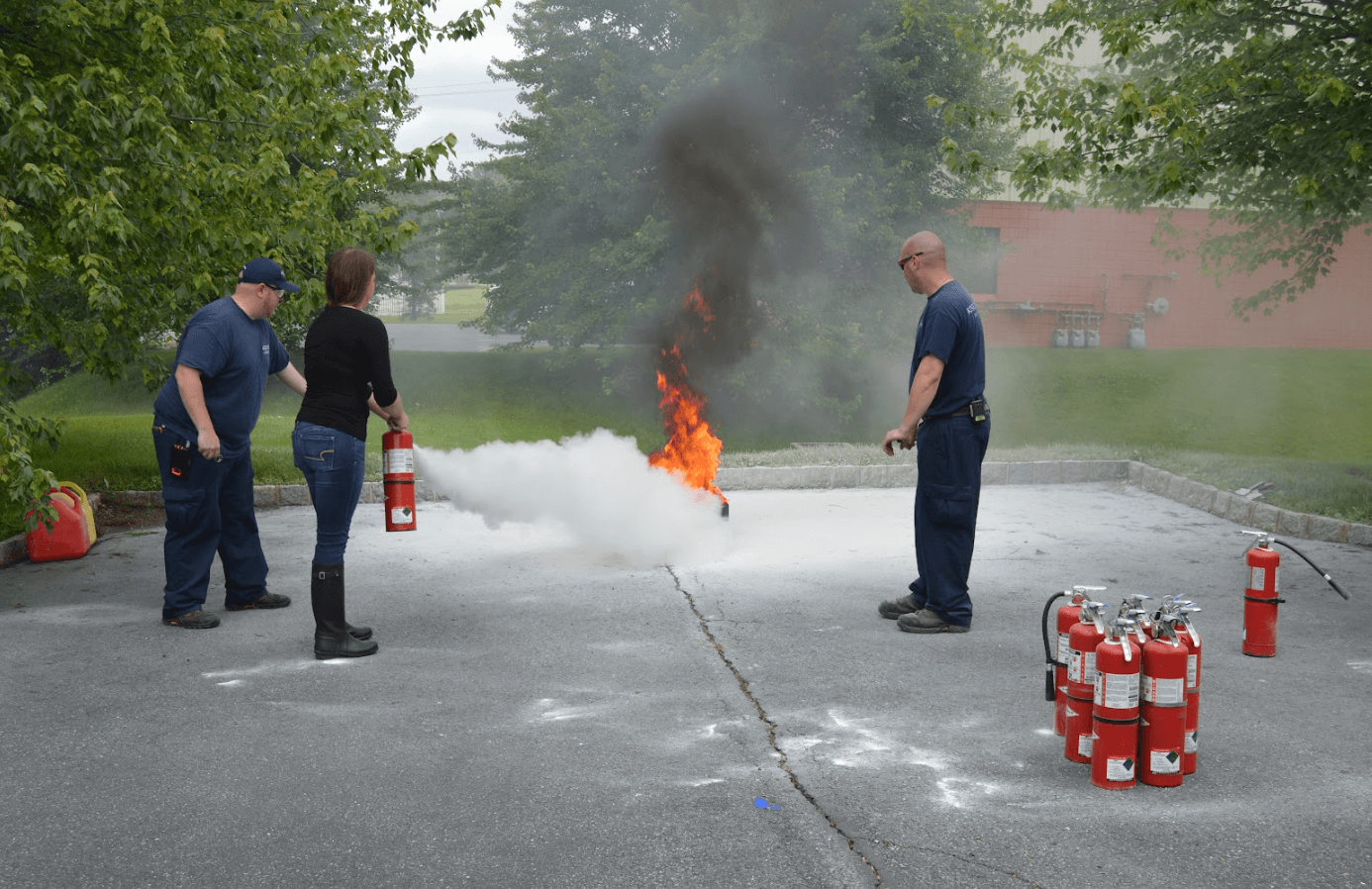 Fire safety for workplace demonstrated by Kistler O'Brien Fire Protection