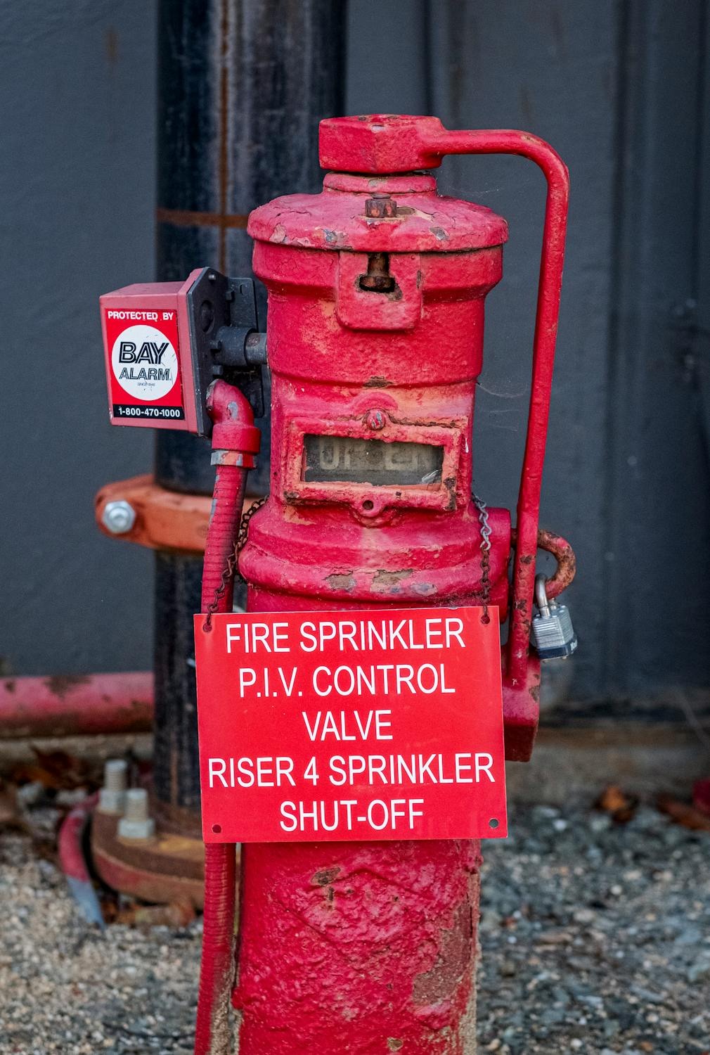 Fire Control P.I.V. Control Valve Riser 4 Sprinkler Shut-Off - Kistler O'Brien Fire Protection